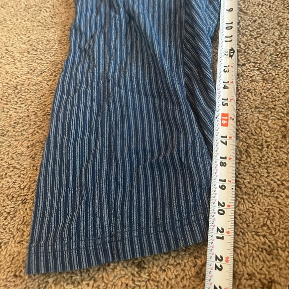 Free People Women’s Runyon Oversized Blue Striped Harem Wide Leg Pants Size XS - Picture 6 of 10